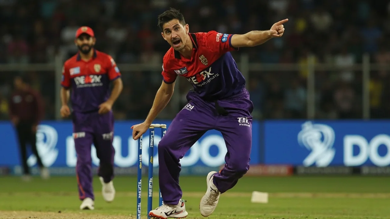 Editorial photograph of field placement and tactical setup at an IPL match, illustrating the strategic remit Ryan ten Doeschate takes on as Head of Cricket Strategy at Knight Riders Sports